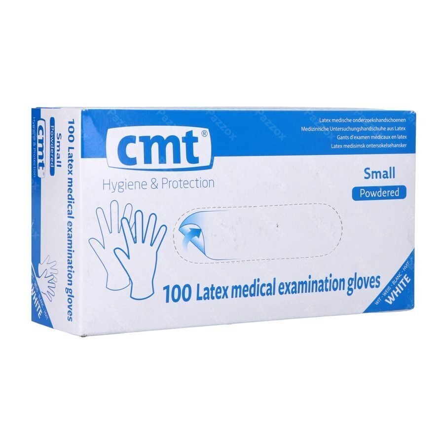 Cmt Handschoenen Latex Wit Lp S 100