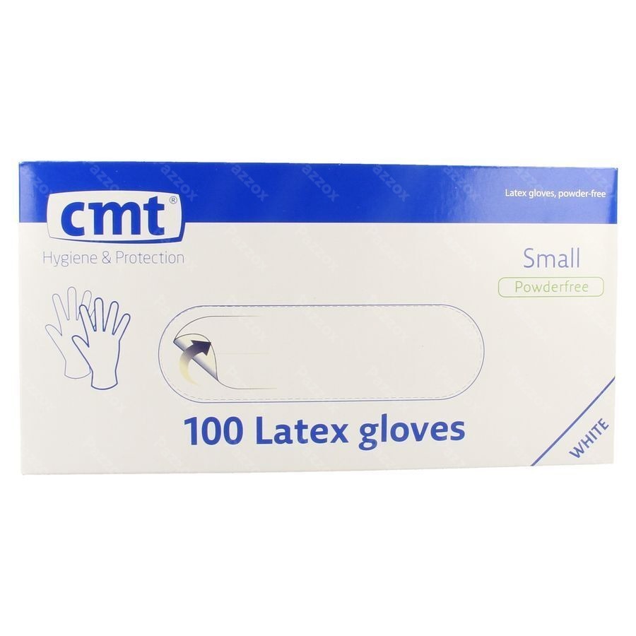 Cmt Handschoenen Latex Wit Pf S 100