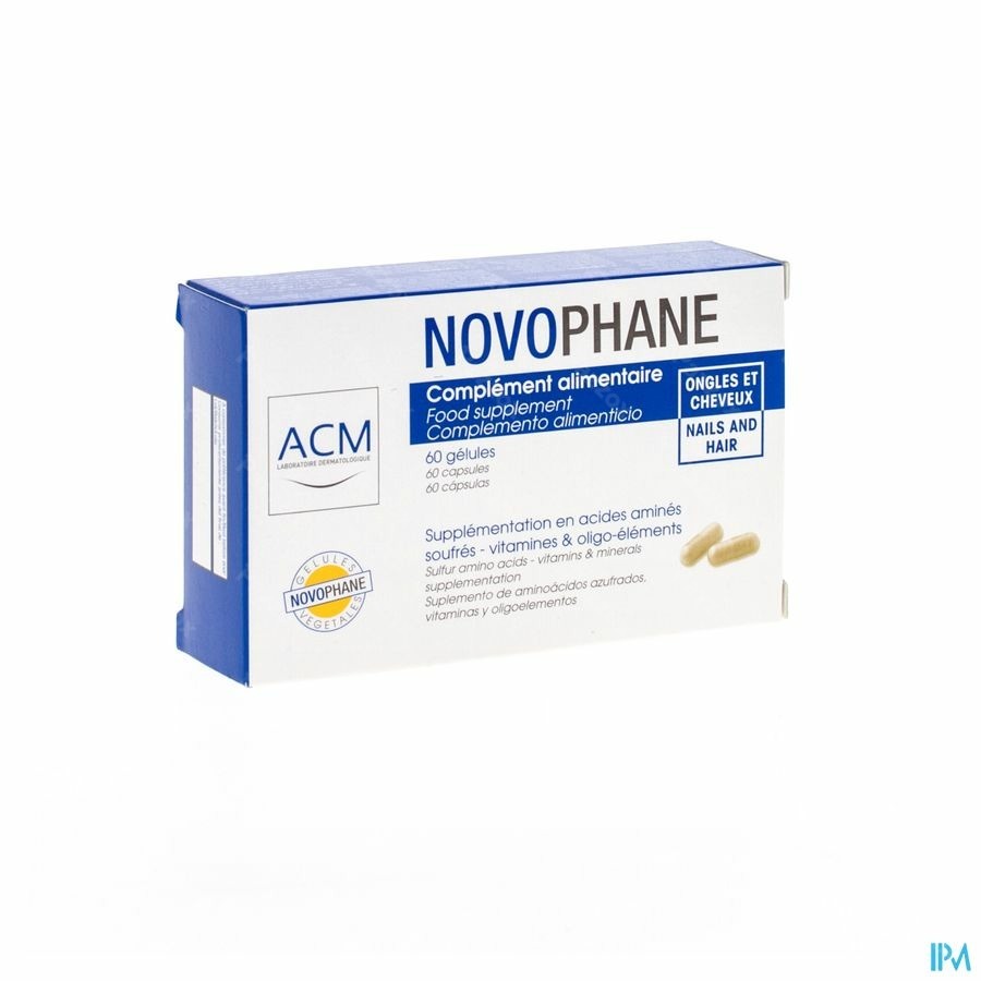 Novophane Voedingssupplement Haar en Nagels 60 Capsules