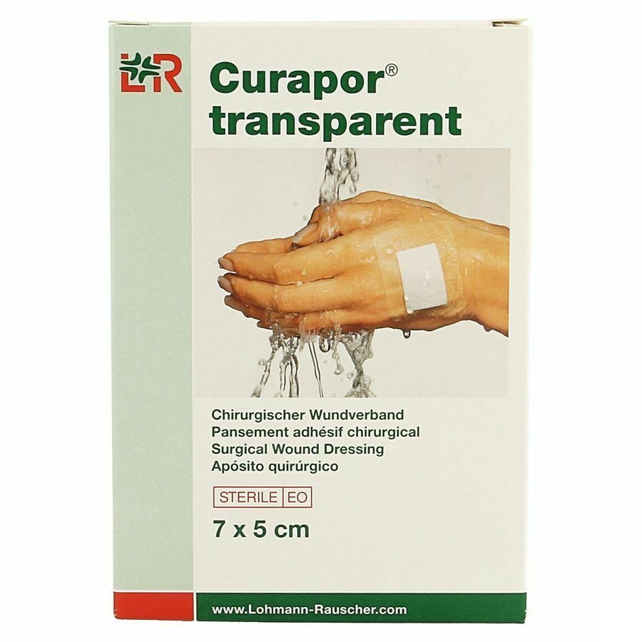 Curapor Transparent Steril 7cmx 5cm 5 13099