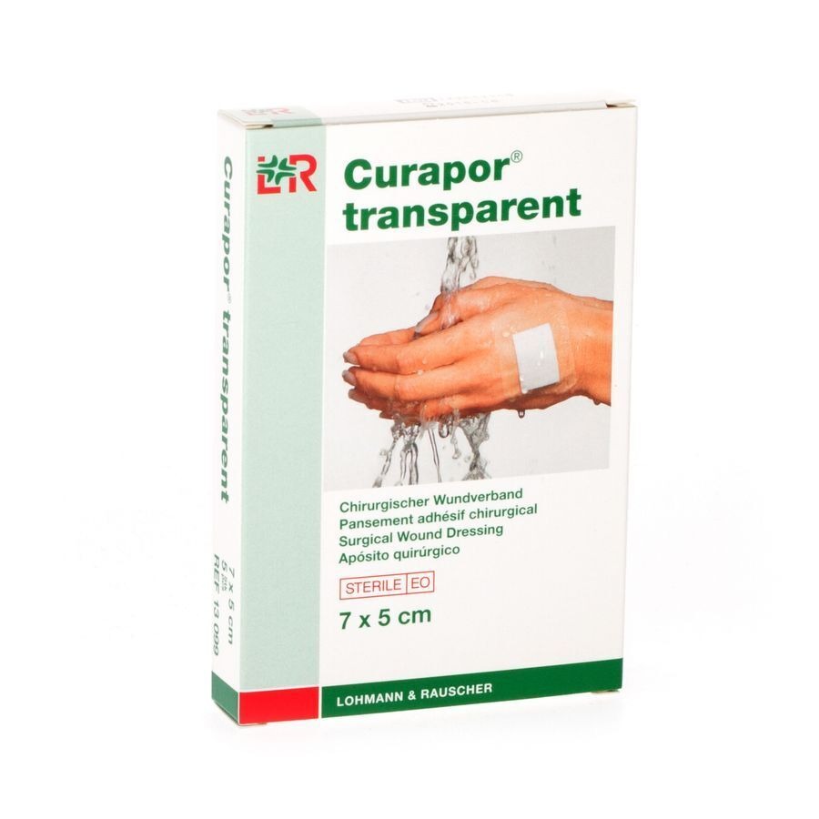 Curapor Transparent Steril 7cmx 5cm 5 13099