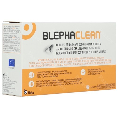Blephaclean Reinigingsdoekjes Oogleden 20 Stuks
