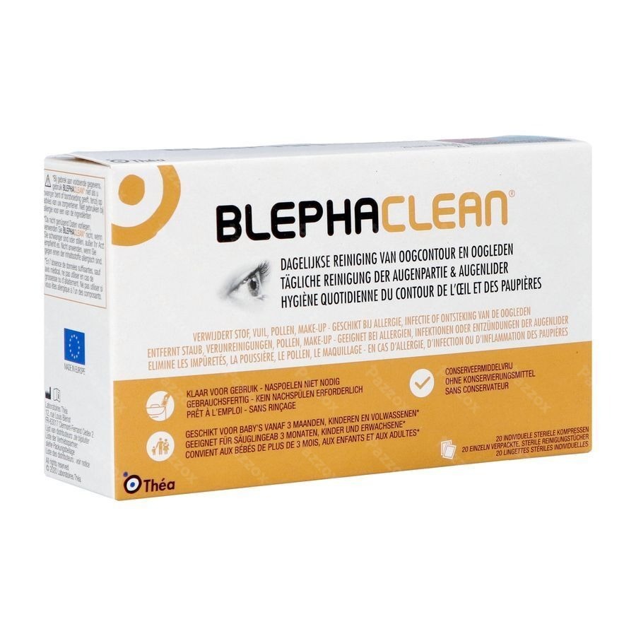 Blephaclean Reinigingsdoekjes Oogleden 20 Stuks