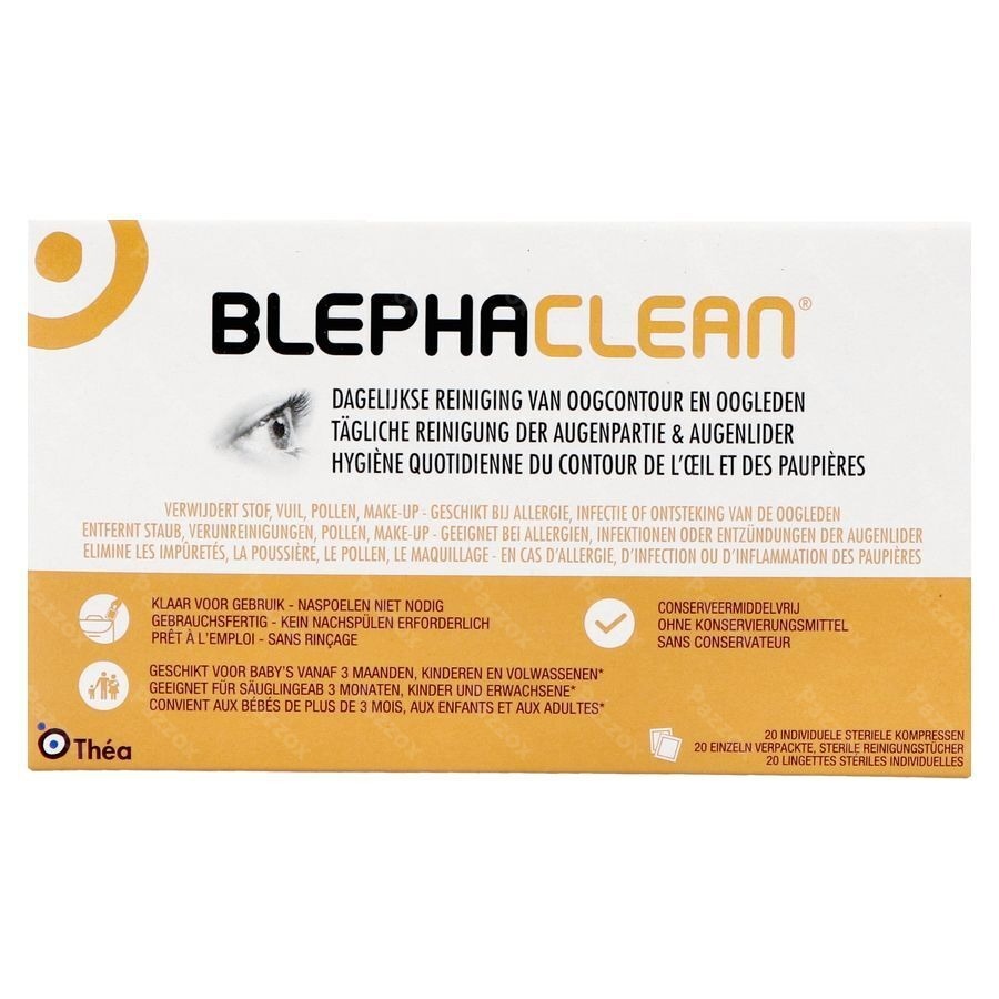 Blephaclean Reinigingsdoekjes Oogleden 20 Stuks