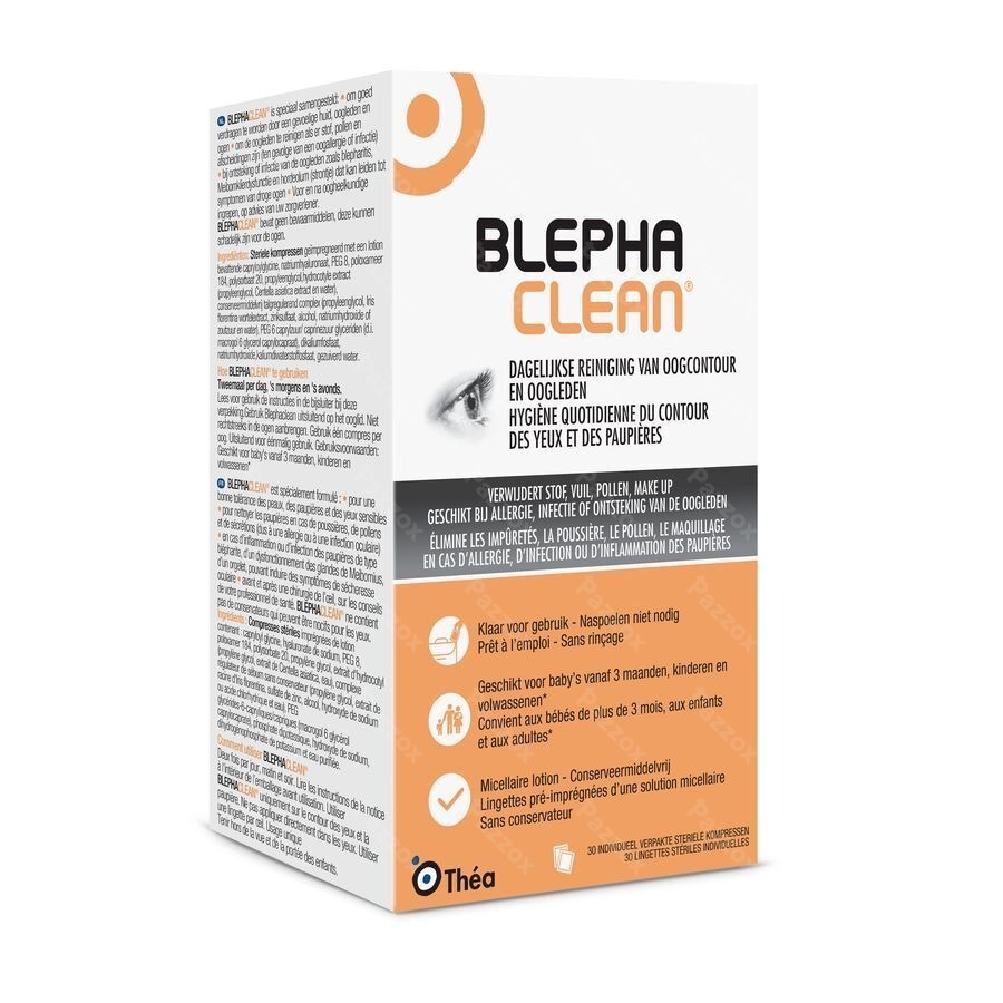 Blephaclean Reinigingsdoekjes Oogleden 20 Stuks