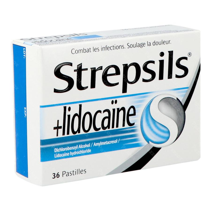 Strepsils + Lidocaine 36 Pastilles - Pazzox, pharmacie en ligne