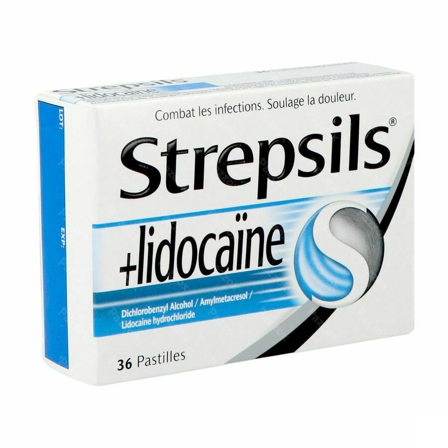 Strepsils + Lidocaine 36 Pastilles - Pazzox, pharmacie en ligne