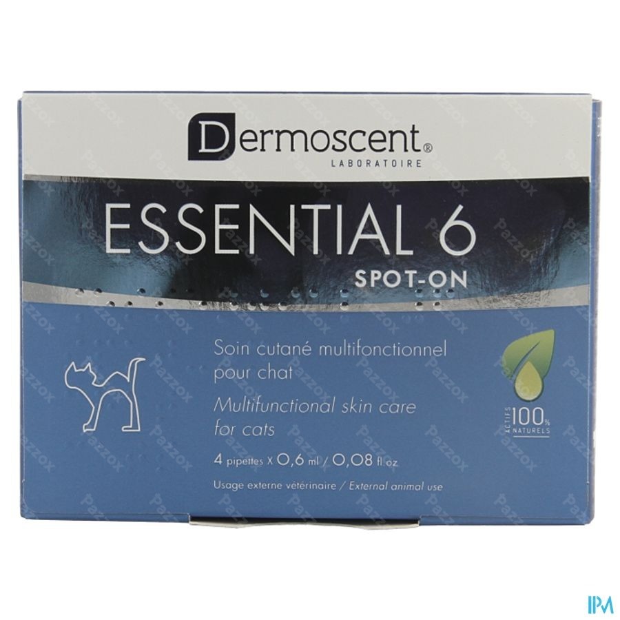 Essential 6 Spot-on Chat Pipet 4x0,6ml