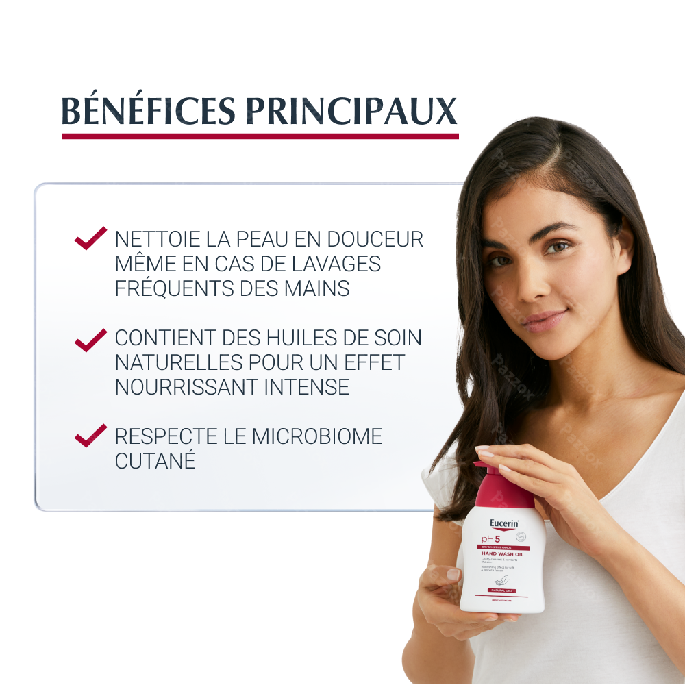 Eucerin pH5 Huile Lavante Mains Sèche et Abimées 250ml