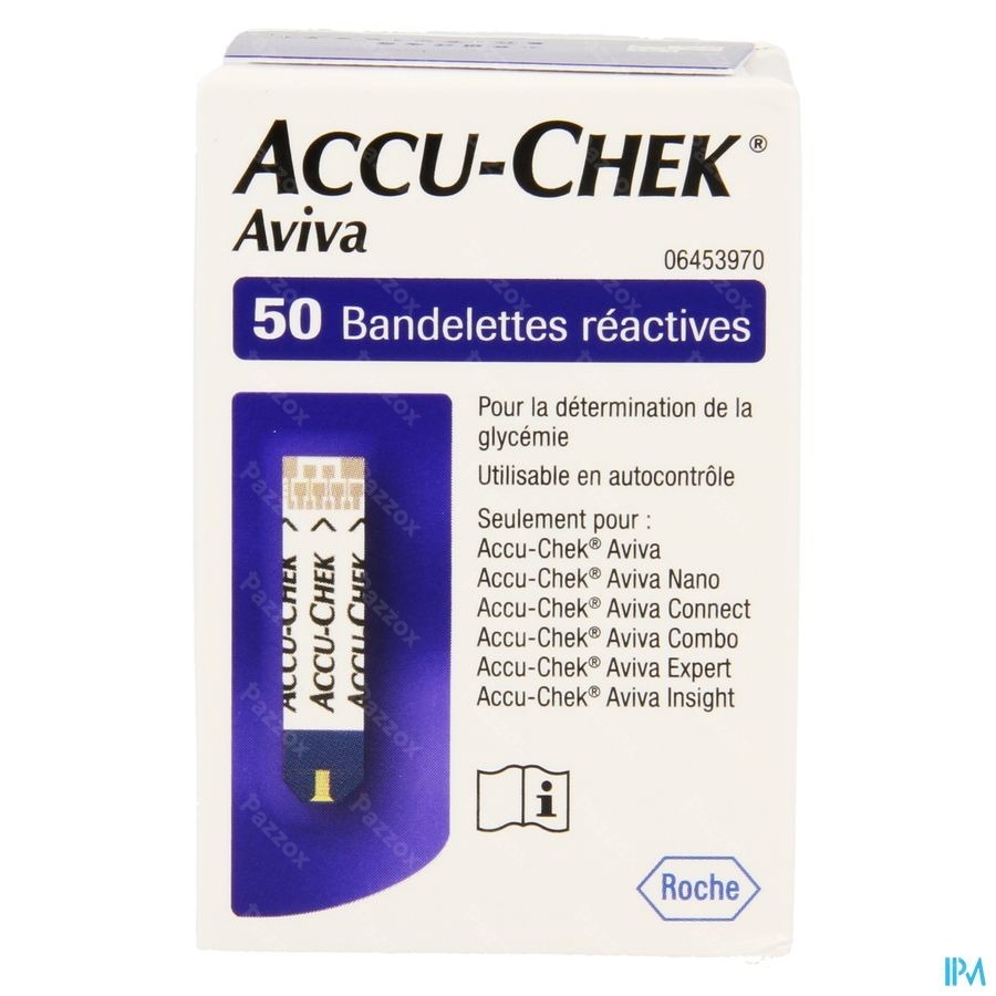 Accu Chek Aviva Bandelettes React 50 6453970054
