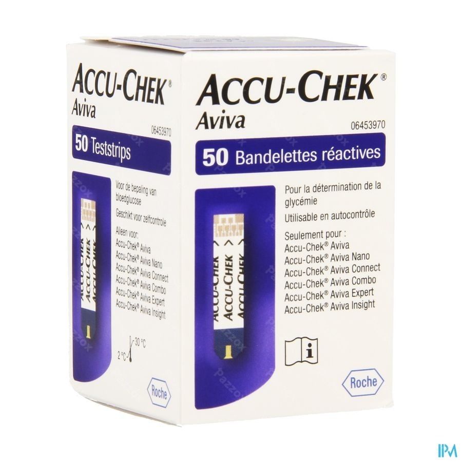 Accu Chek Aviva Bandelettes React 50 6453970054