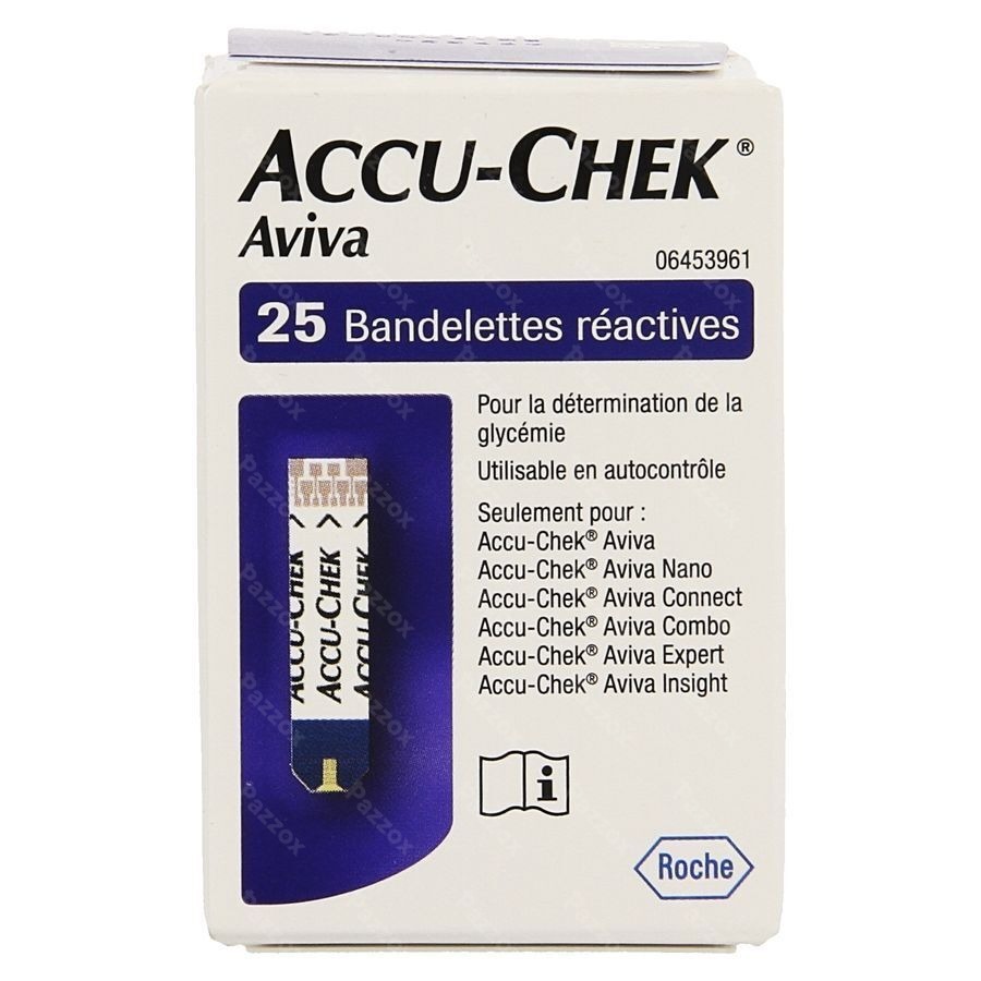 Accu Chek Aviva Bandelette Reactive 25 6453961016