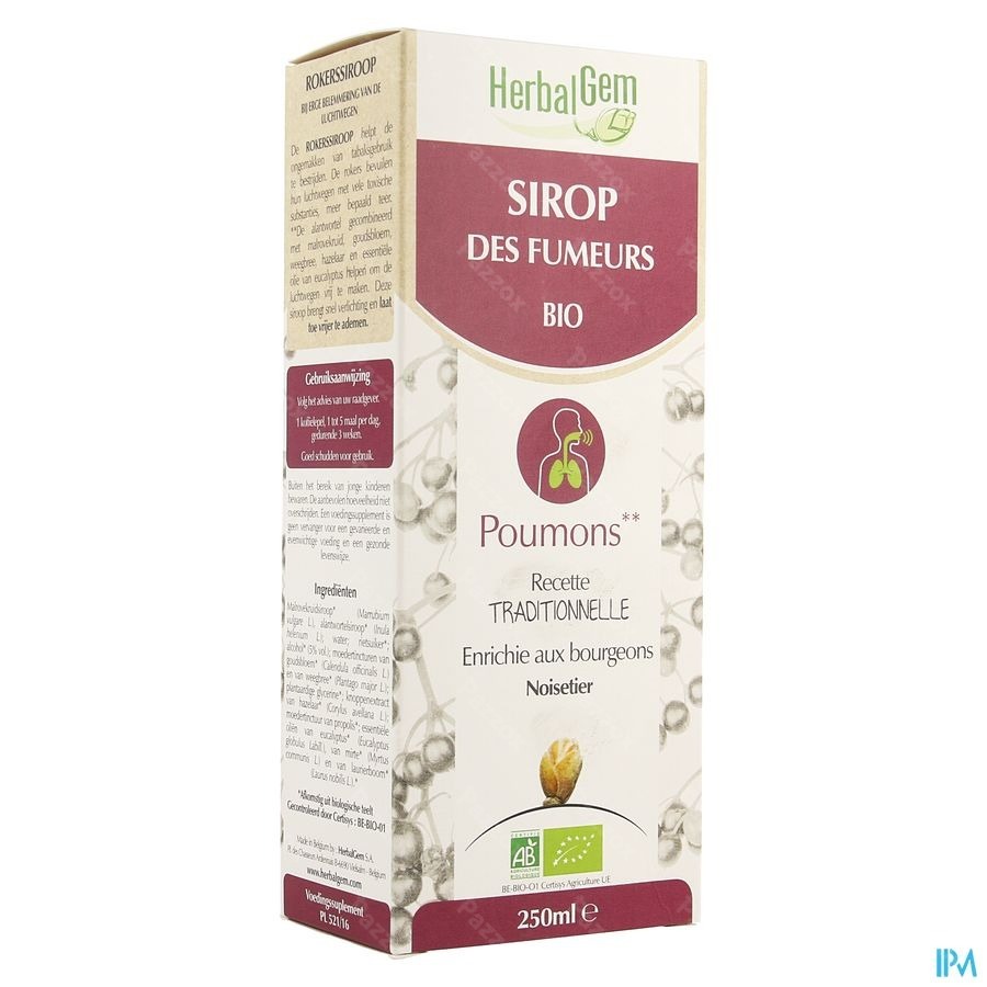 Herbalgem Sirop Des Fumeurs 250ml