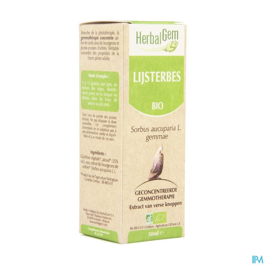 Herbalgem Lijsterbes Maceraat 50ml