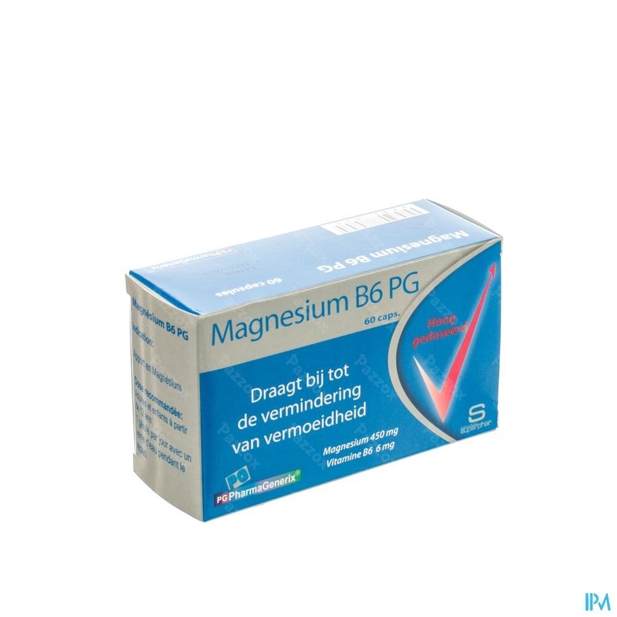 Misschien Land van staatsburgerschap Foto Magnesium B6 Pg Pharmagenerix Caps 60 kopen - Pazzox, online apotheek