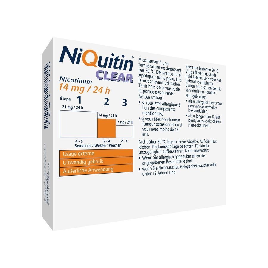 Niquitin Clear Patches 21 X 14mg