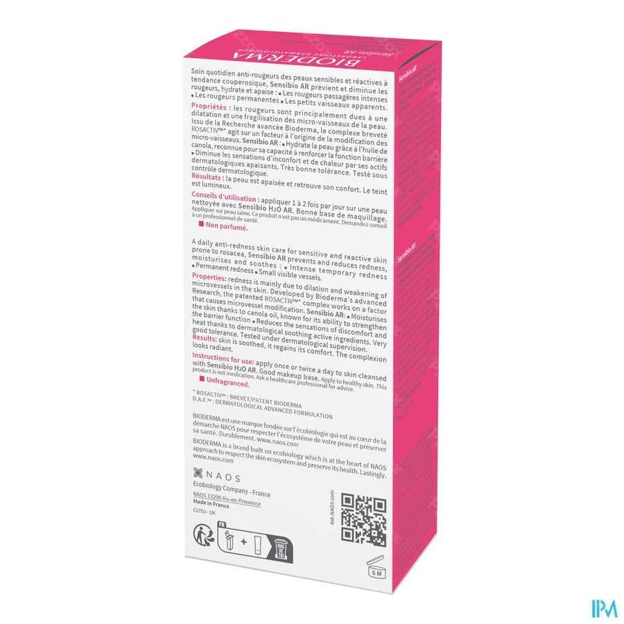 Bioderma Sensibio Ar Creme Anti Rougeurs 40ml