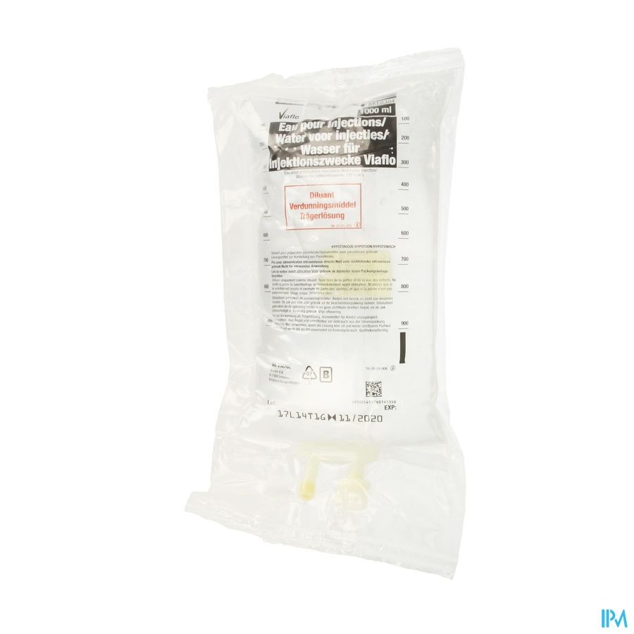 Bx Aqua Pr Prepara Inj Viaflo 1000ml Sol Iv Viaflo
