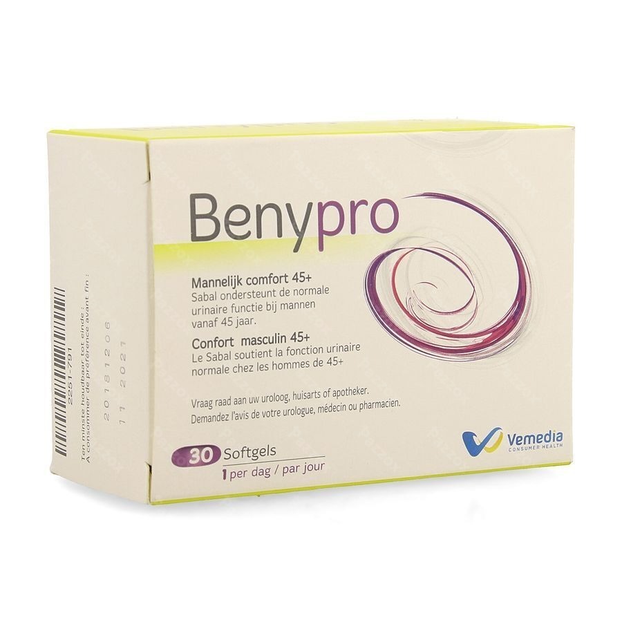Benypro Mannelijk Comfort 30 Softgels