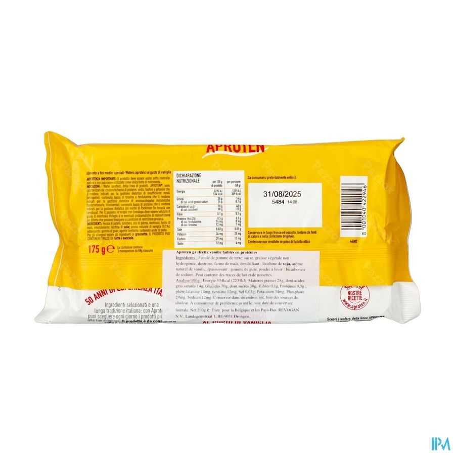 Aproten Gauffre Vanille 175g 5426 Revogan