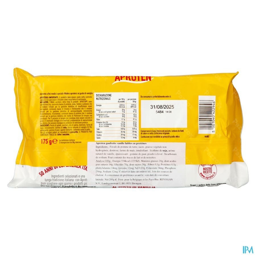 Aproten Gauffre Vanille 175g 5426 Revogan
