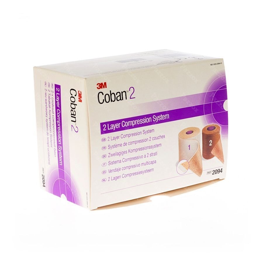 Coban 3m Systeme Compression 2 Couches Roul.2 2094