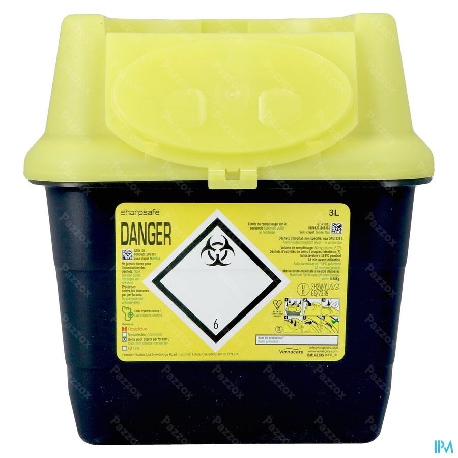 Sharpsafe Naaldcontainer 3l 4145