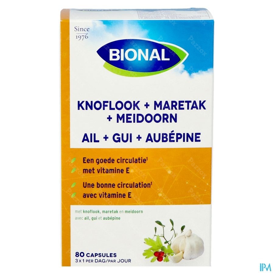 Bional Ail-gui-aubepine-vit E Caps 80
