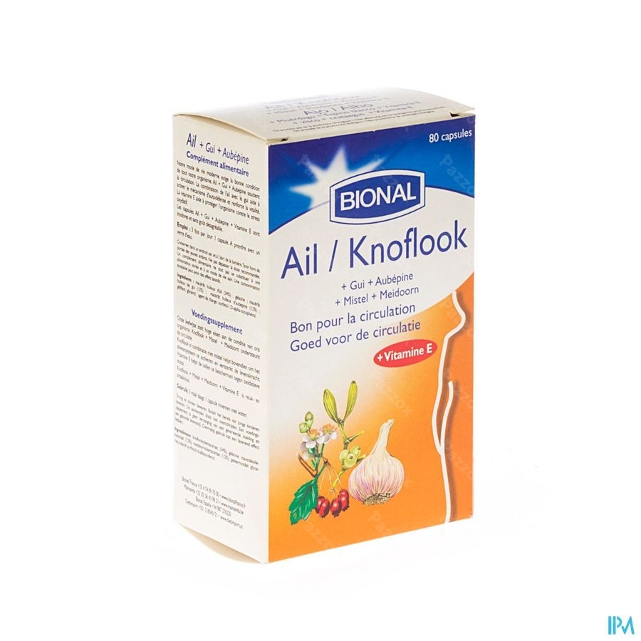 Bional Ail-gui-aubepine-vit E Caps 80