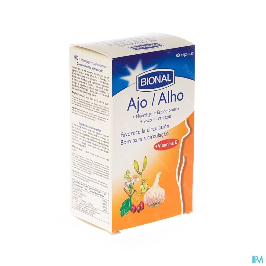 Bional Ail-gui-aubepine-vit E Caps 80