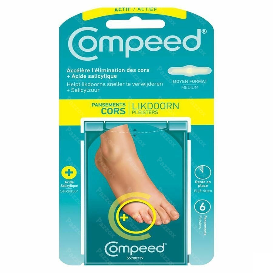 Compeed Cors+ 2en1 Avec Acide Salicylique 6