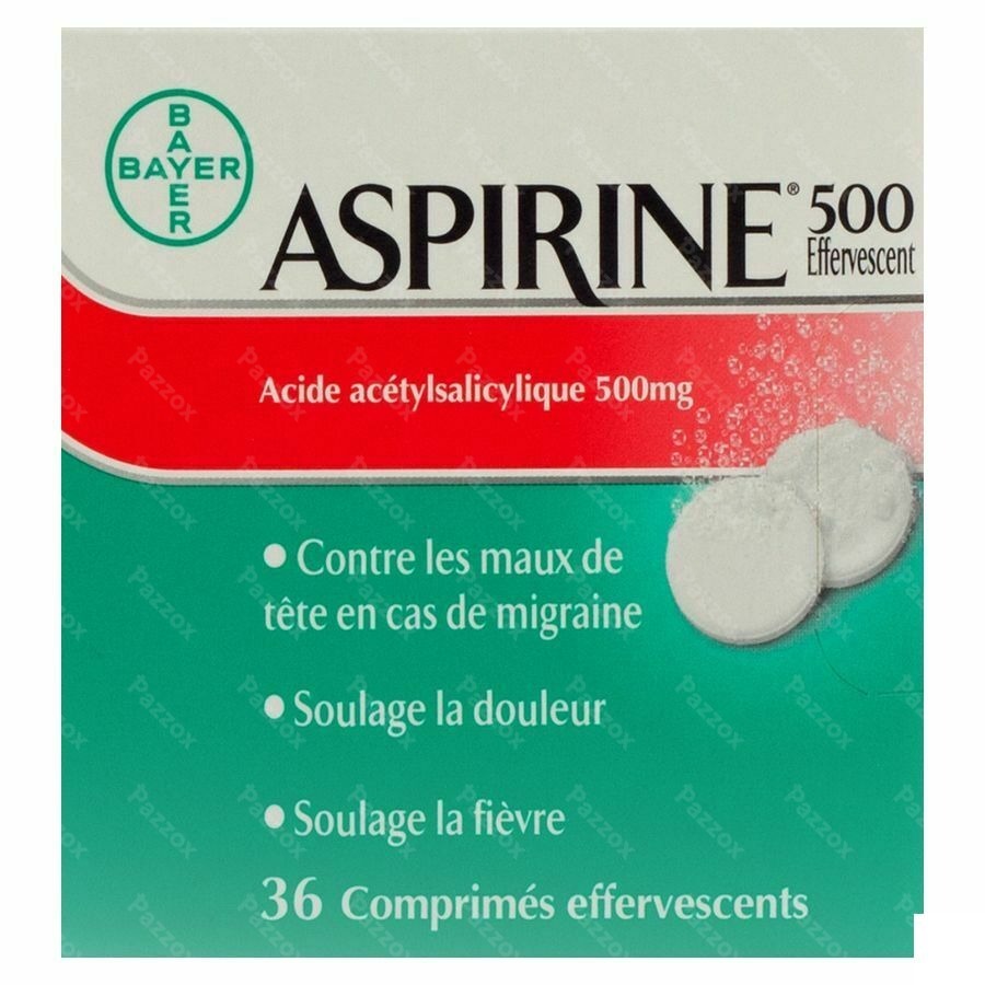 Aspirine 500mg Comp Eff 36