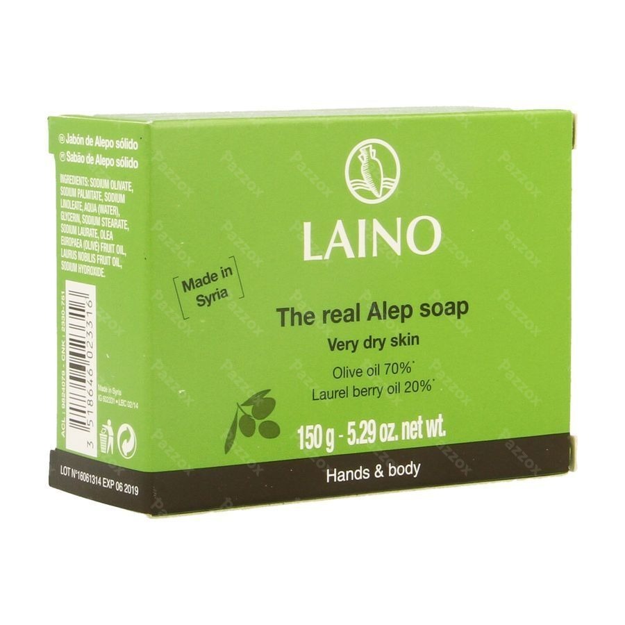 Laino Zeep D Alep Wasstuk 150g