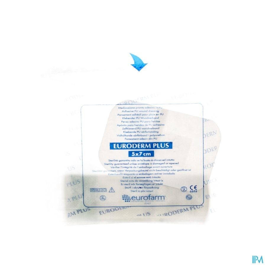 Euroderm Plus 5x 7cm 1 Pansement Steril