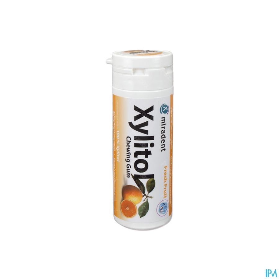 Miradent Chewing Gum Xylitol Fruits S/sucre 30