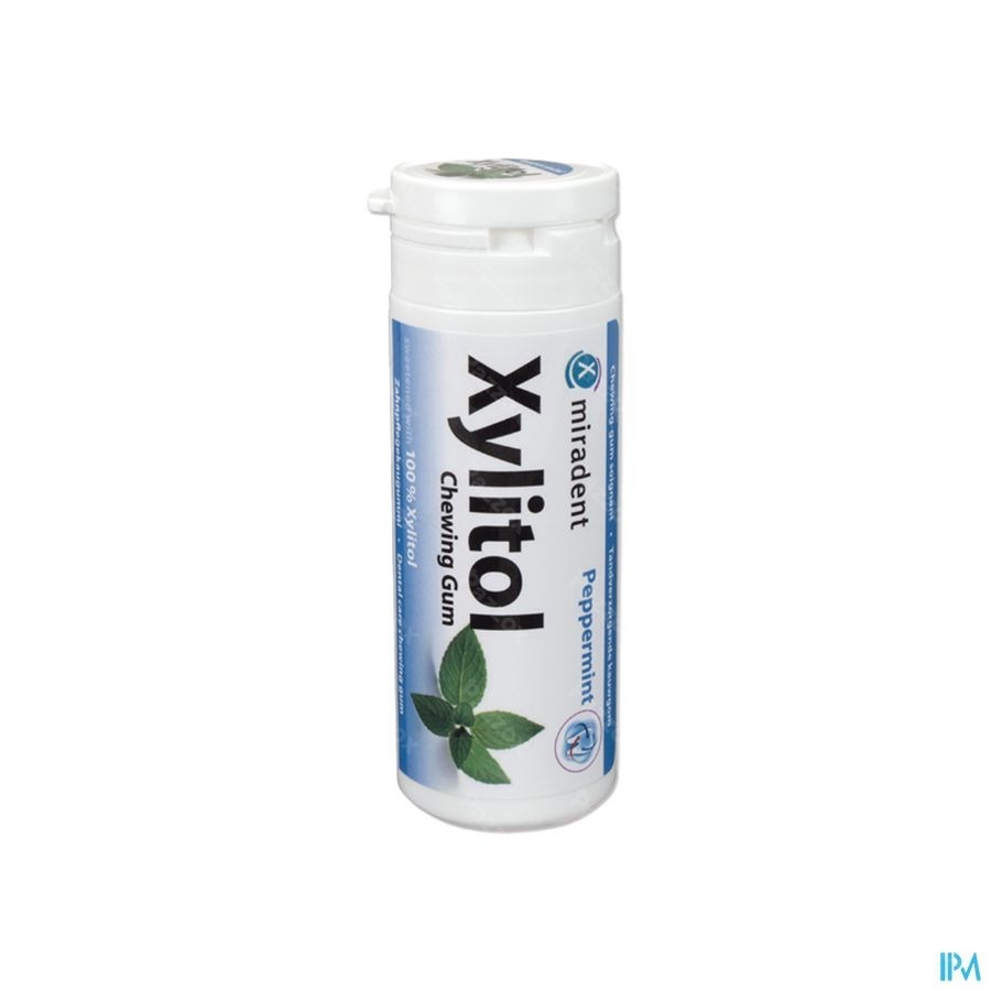 Miradent Chewing Gum Xylitol Menthe Poivr.s/sucr30