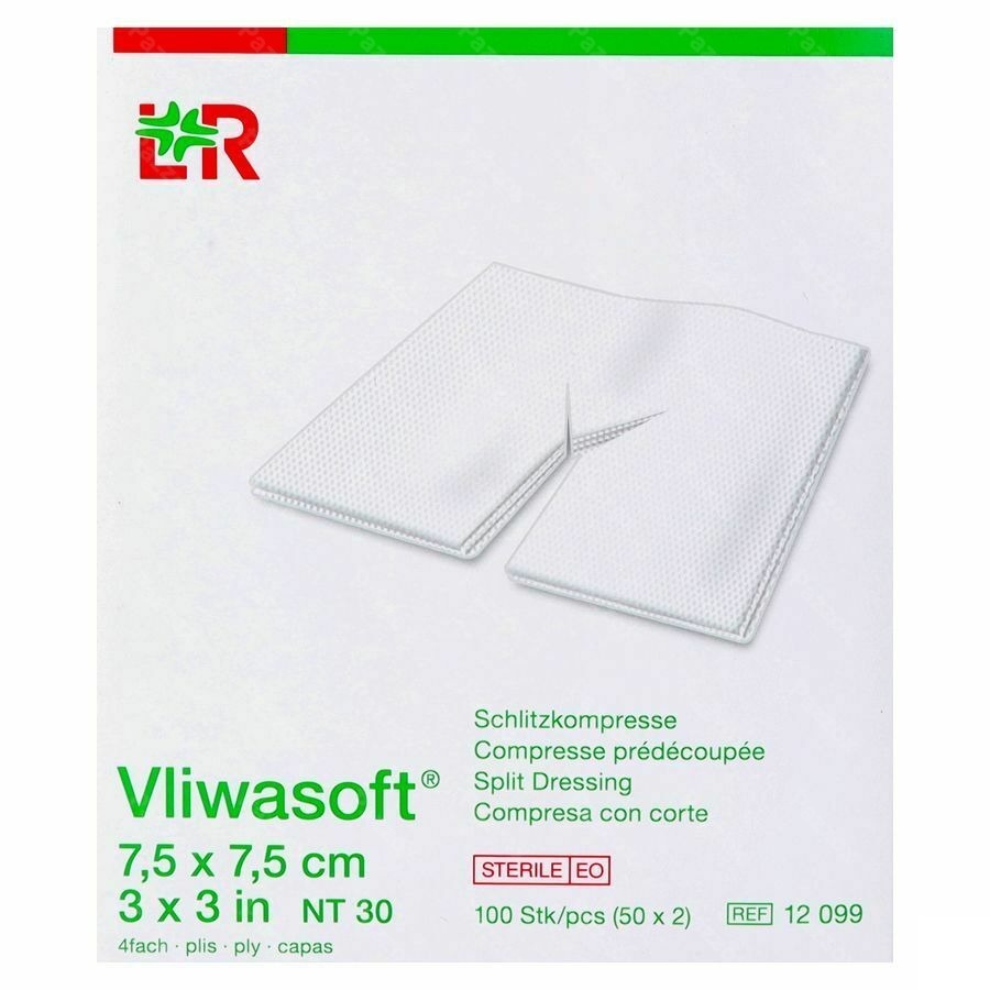 Vliwasoft Cp Ster 4pl + Fente 7,5x7,5cm 2x50 12099