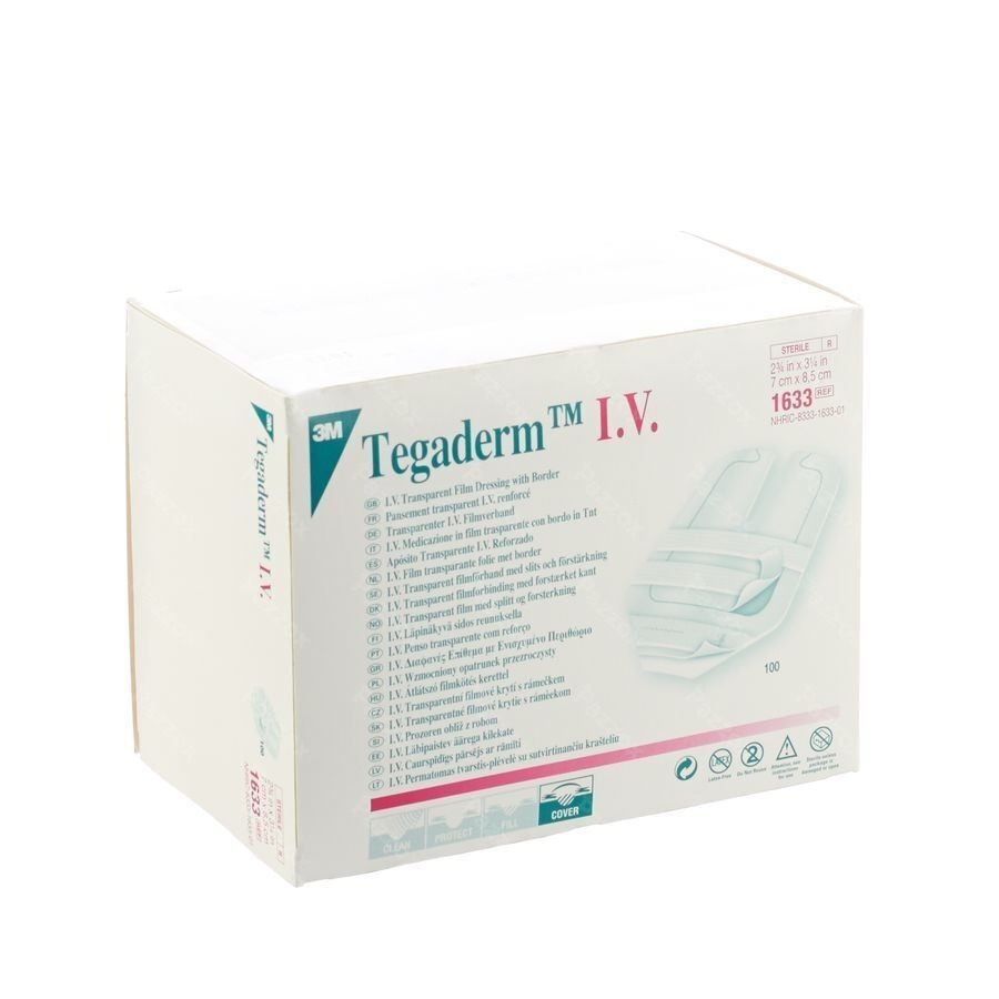 Tegaderm 3m Transp Dressing Iv Ster 100 16331v