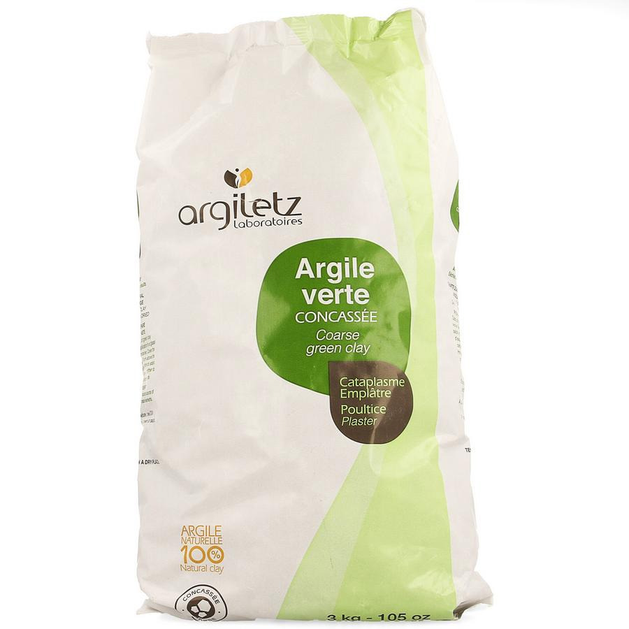 Argiletz Masque Argile Verte Concas. Pdr Sach 3kg