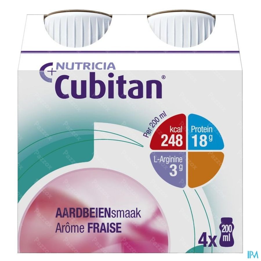 Cubitan Fraise 4x200ml