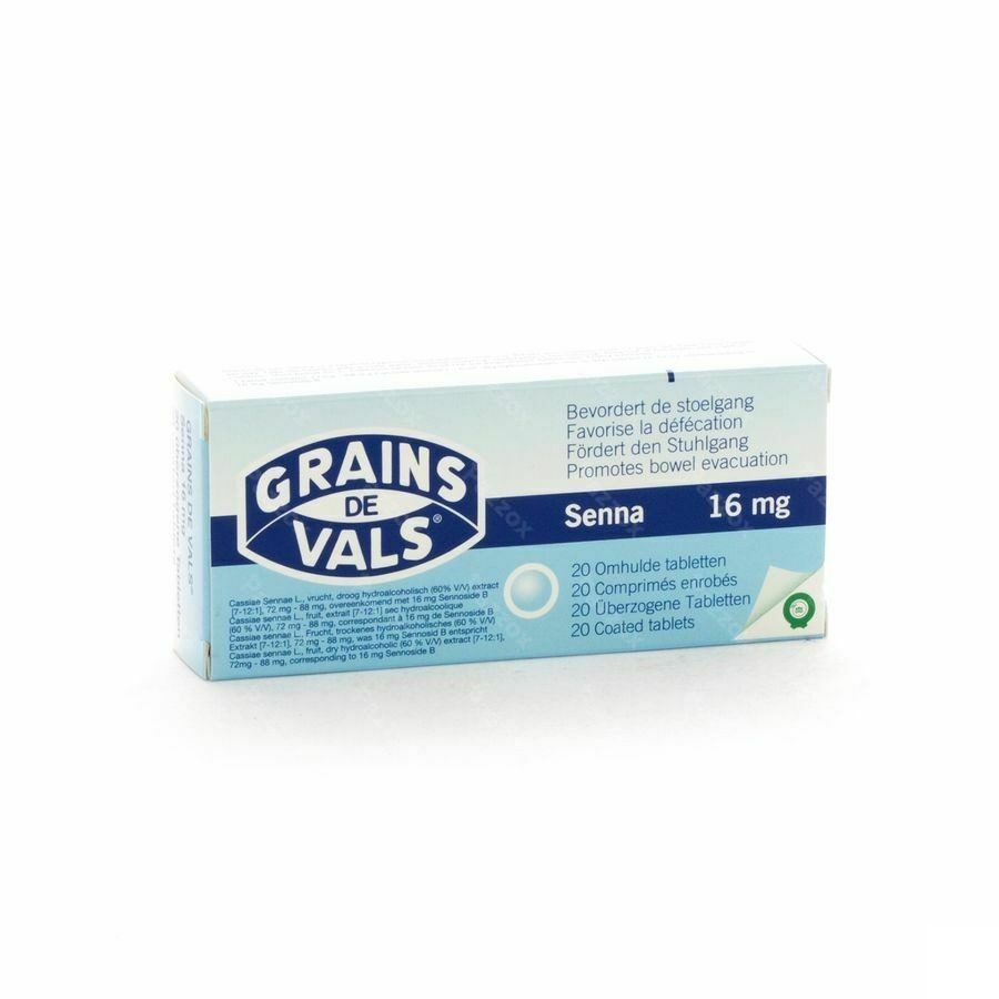 Grains De Vals Senna bij Constipatie 20 Tabletten