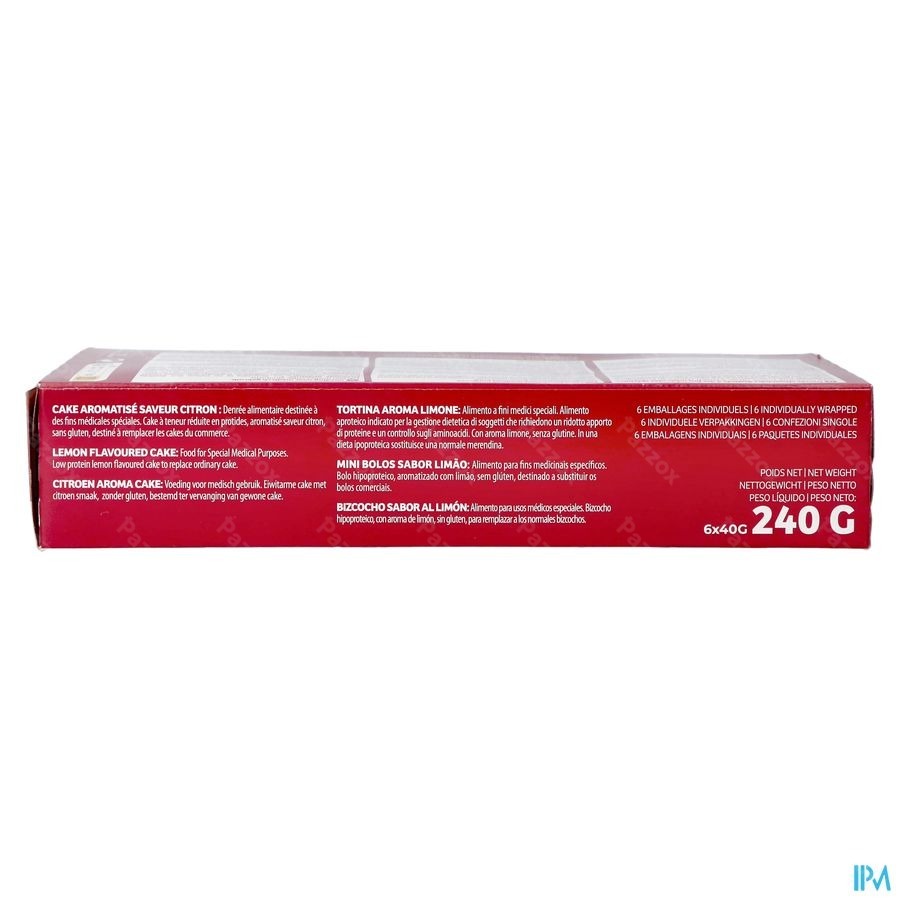 Taranis Mini Cake Citron 6x40g