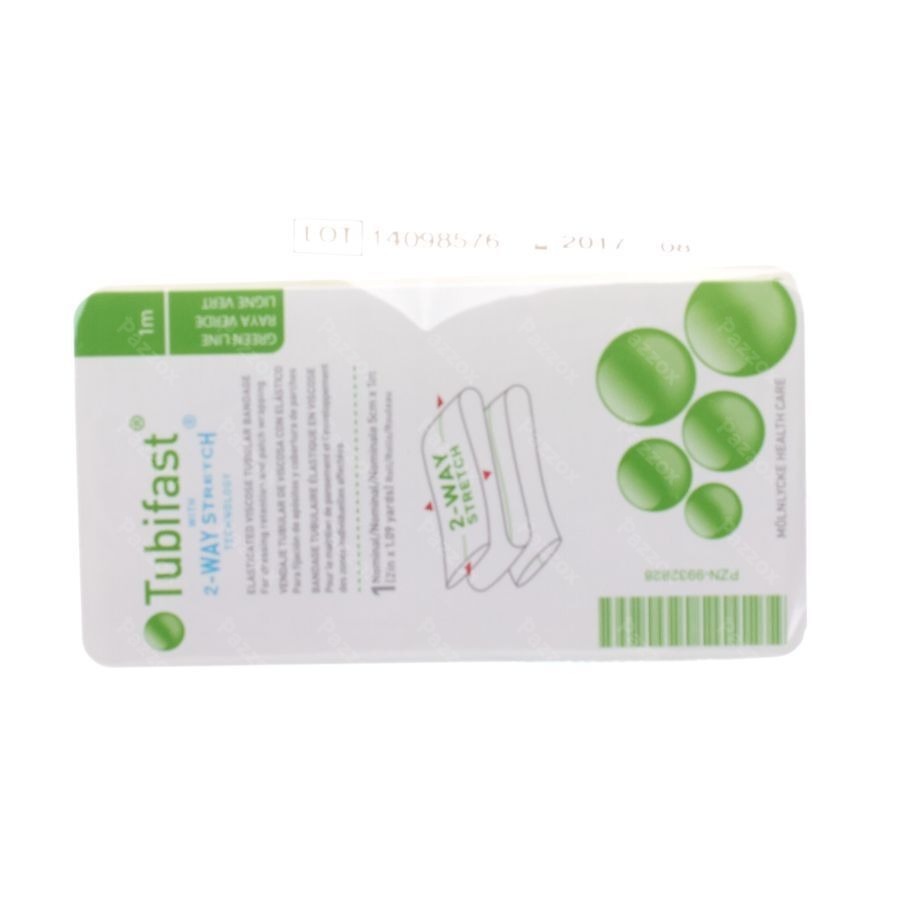 Tubifast Vert 5,00cmx 1m 1 2481