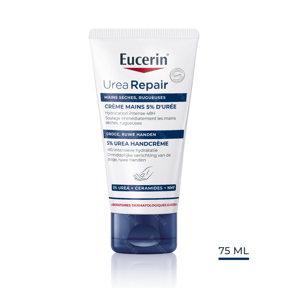 Eucerin UreaRepair 5% Urea Handcrème Droge en Ruwe Huid Tube 75ml