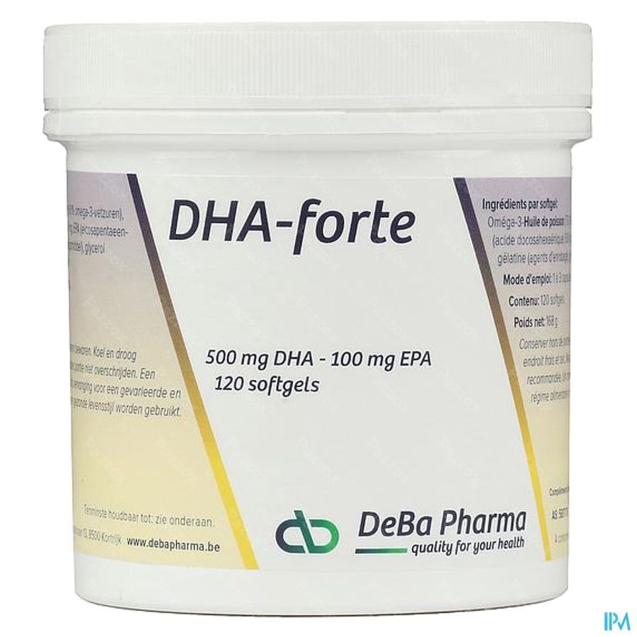 Dha Forte Caps 120x500mg Deba