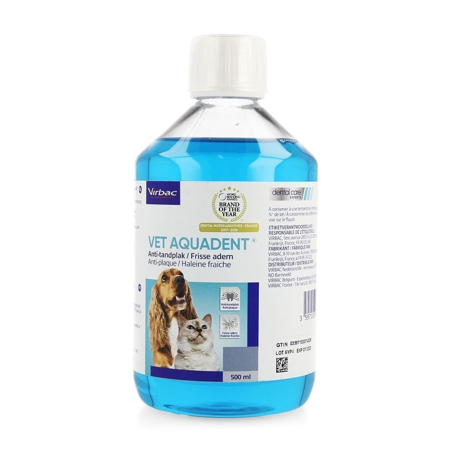 Vet Aquadent Anti Plaque Sol Buvable 500ml