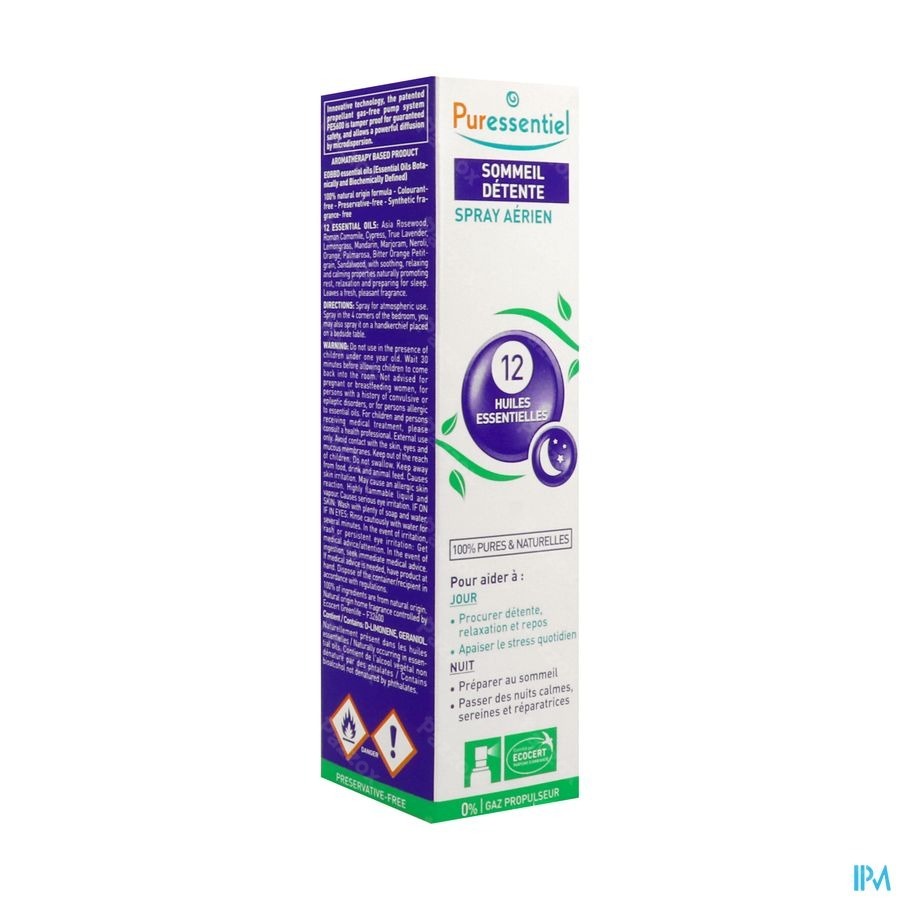 Puressentiel Sommeil Huiles Essentielles pour Diffusion - Anti stress