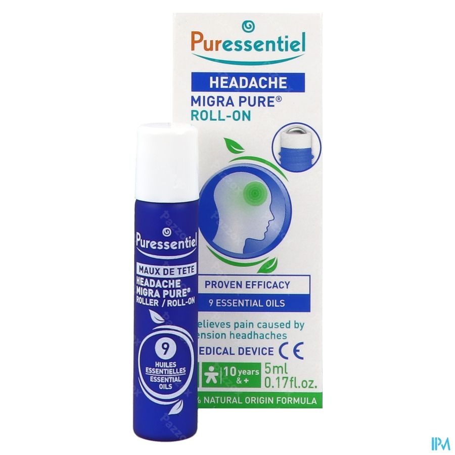 Puressentiel Roller Maux Tete 9 Hle Ess 5ml