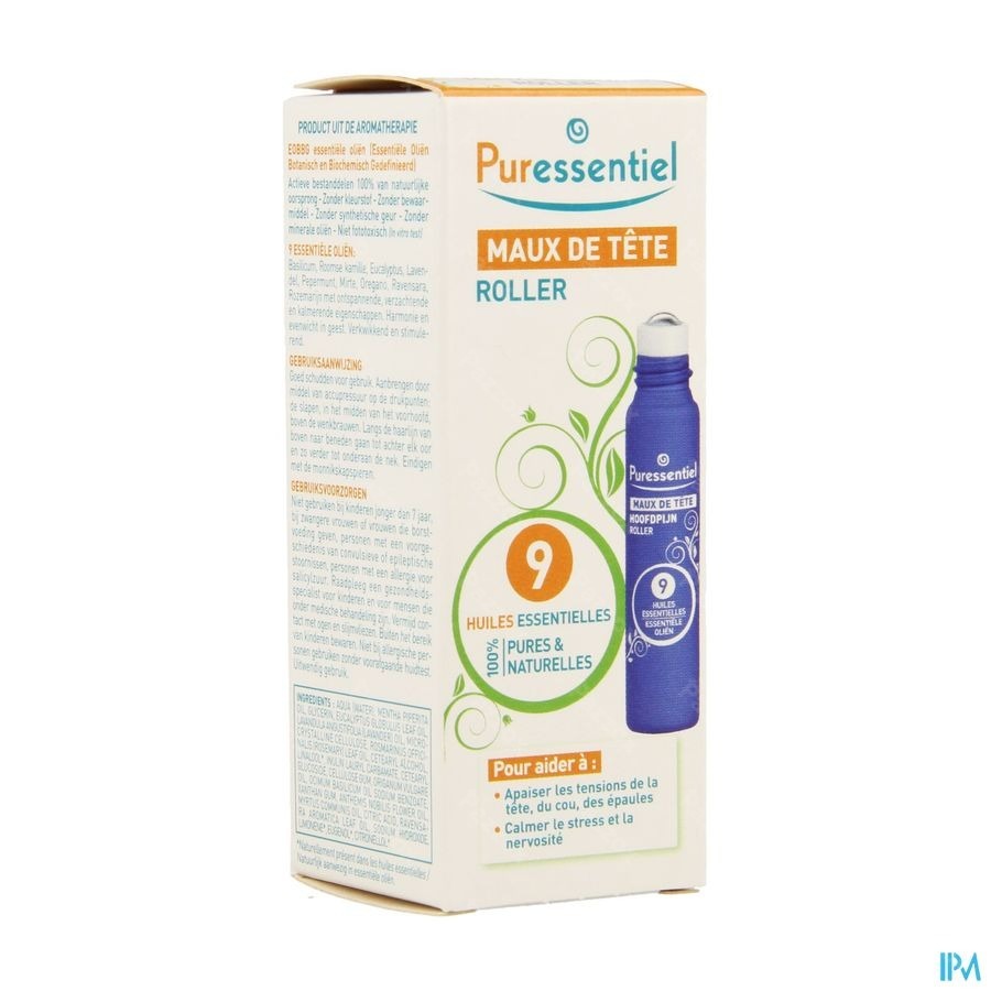 Puressentiel Roller Maux Tete 9 Hle Ess 5ml