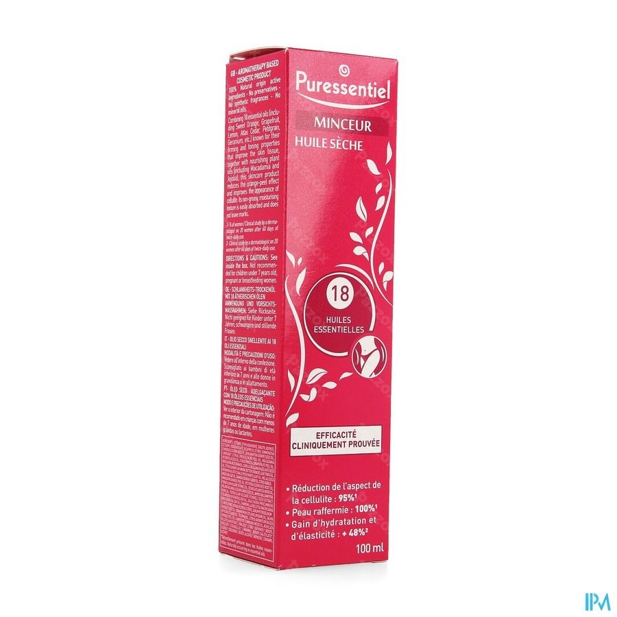 Puressentiel Minceur Huile Seche 18 Hle Ess 100ml